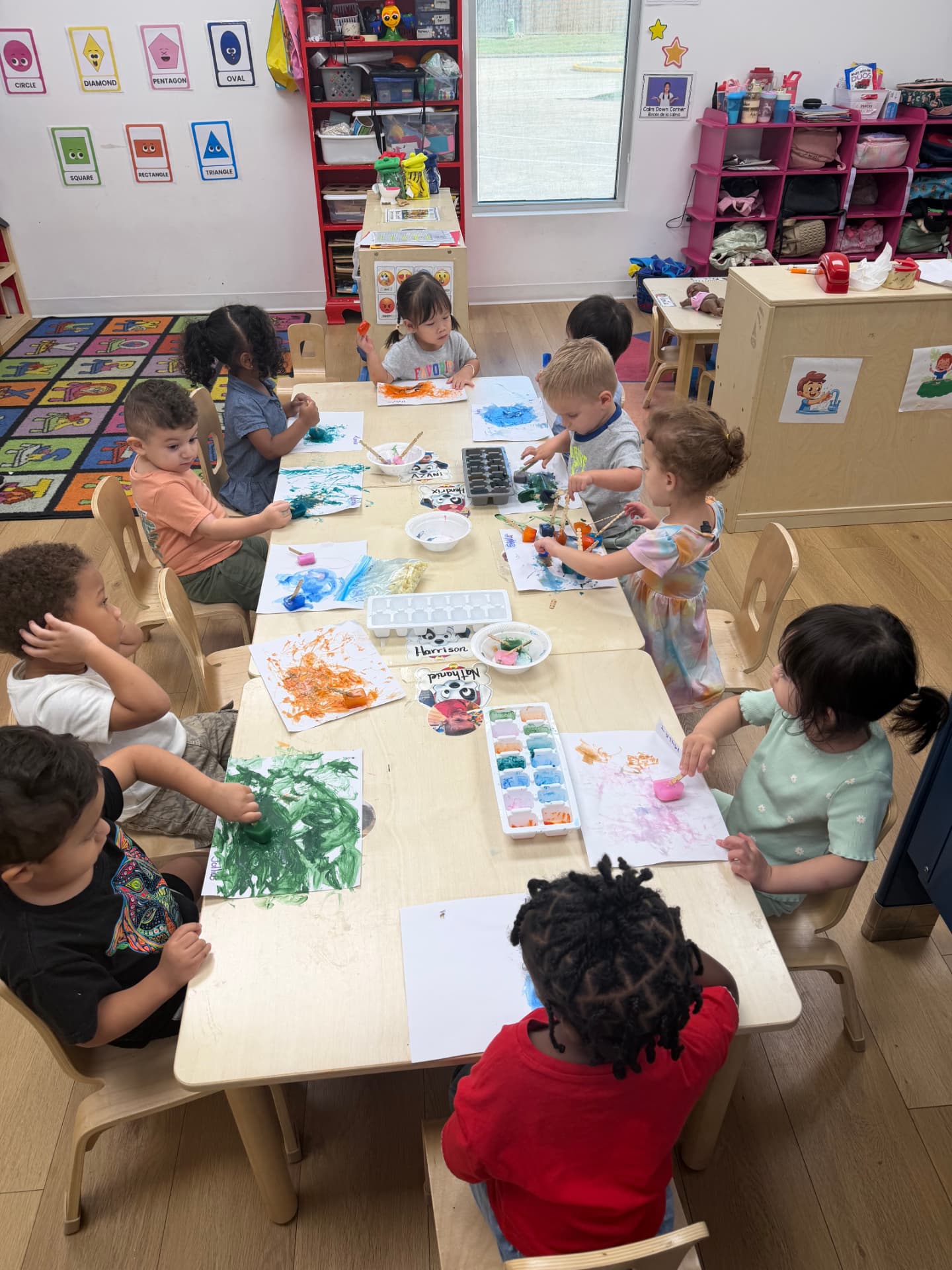 Children learning through creative classroom activities